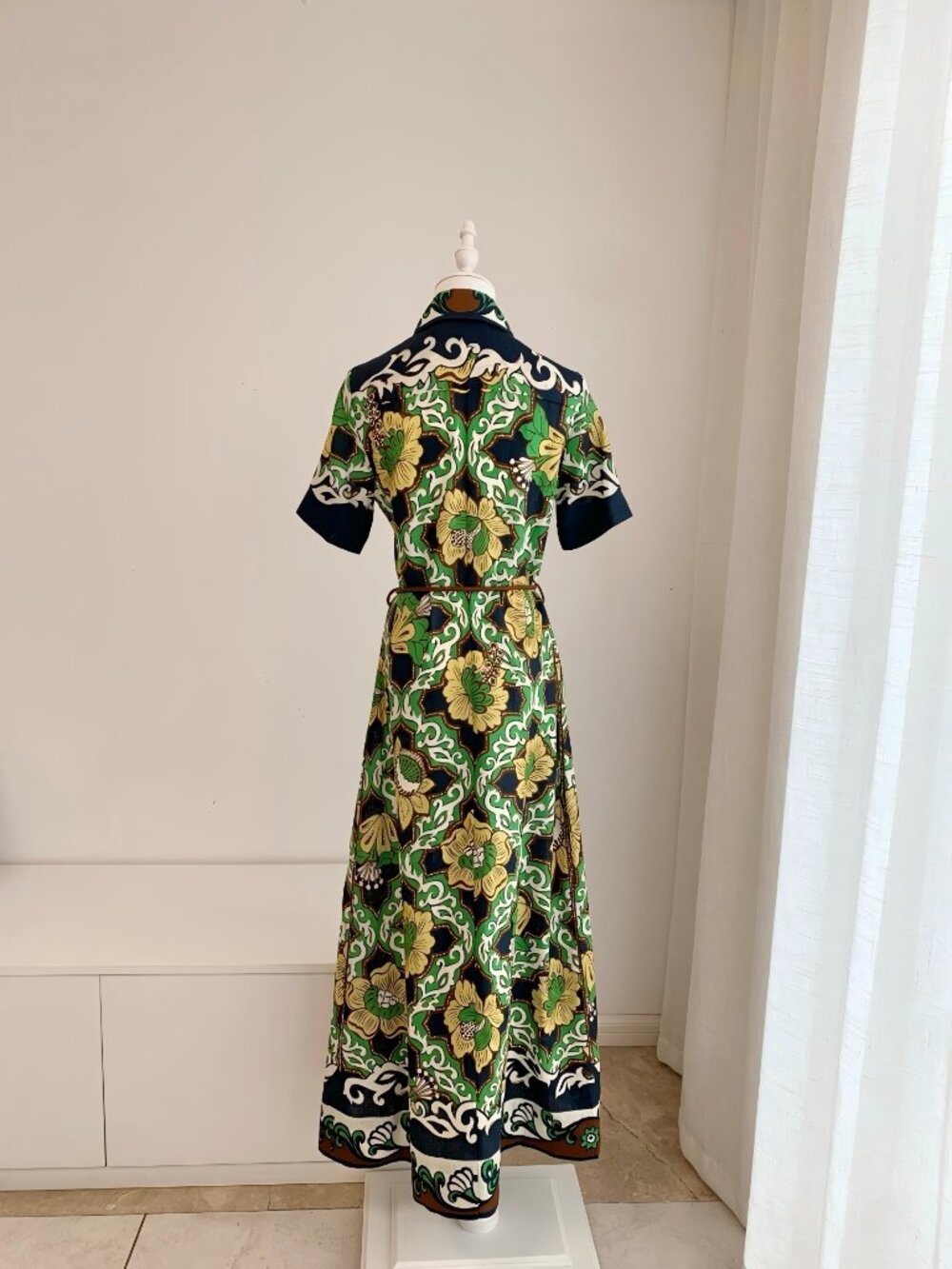 ALÉMAIS Liana printed linen midi shirt dress - Picture 12 of 13